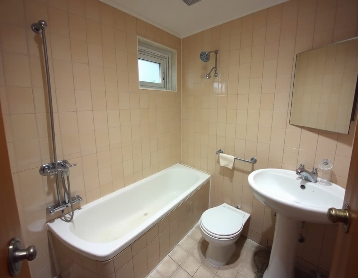 Bad — Zustand vor der Kernsanierung