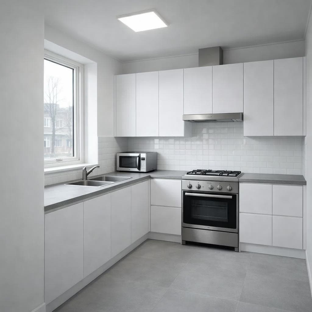 Küchenbereich — Zustand nach der Standardrenovierung